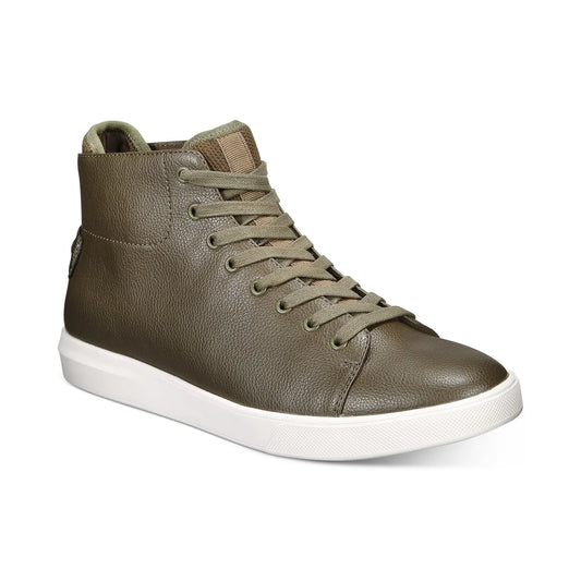 KINGSIDE Men's William High Top Sneakers  Color Olive Size 8