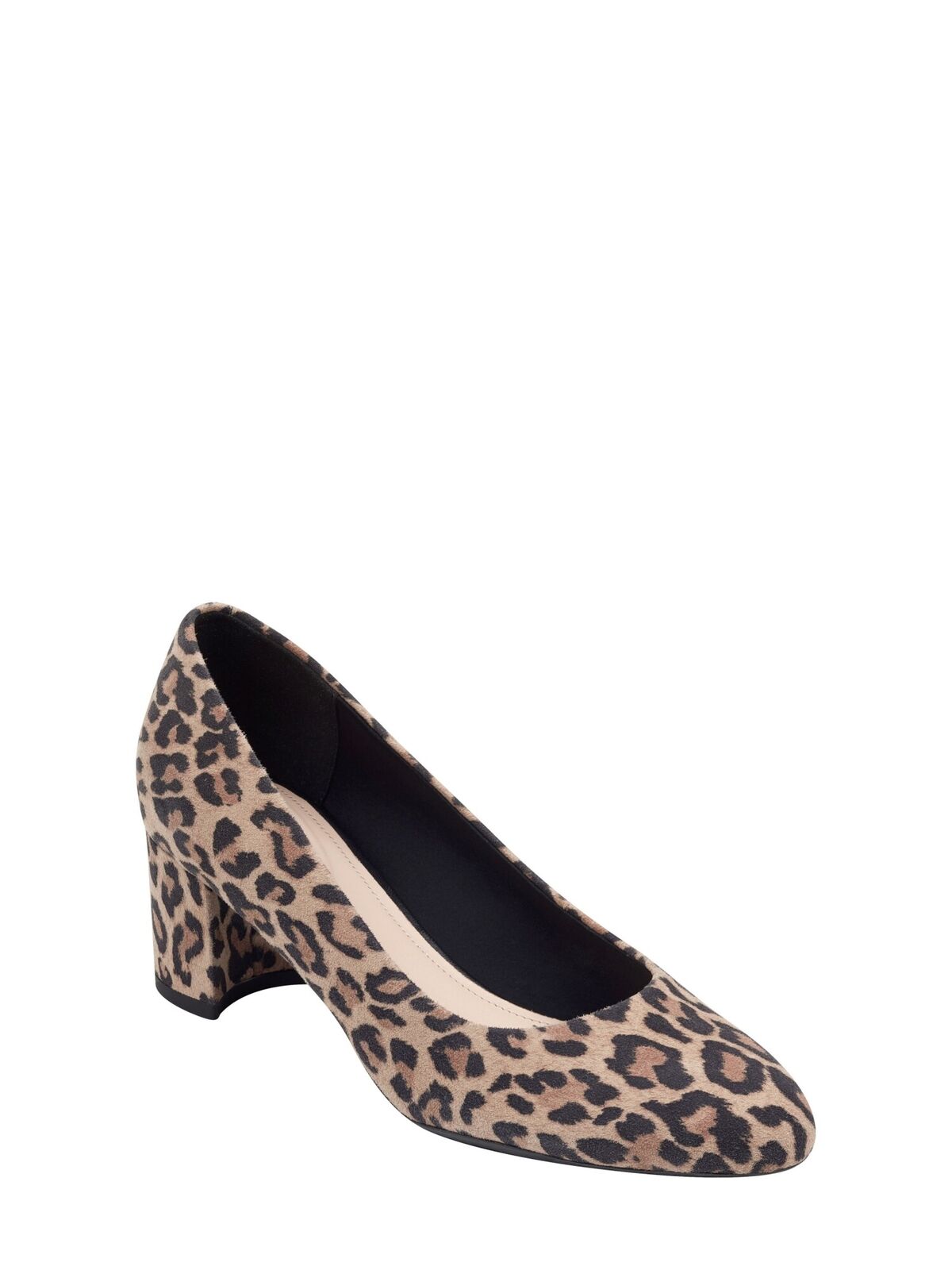 Evolve By Easy Spirit Robin Almond Slip On Leather Pumps Color Beige Leopard Print  Size 7.5M