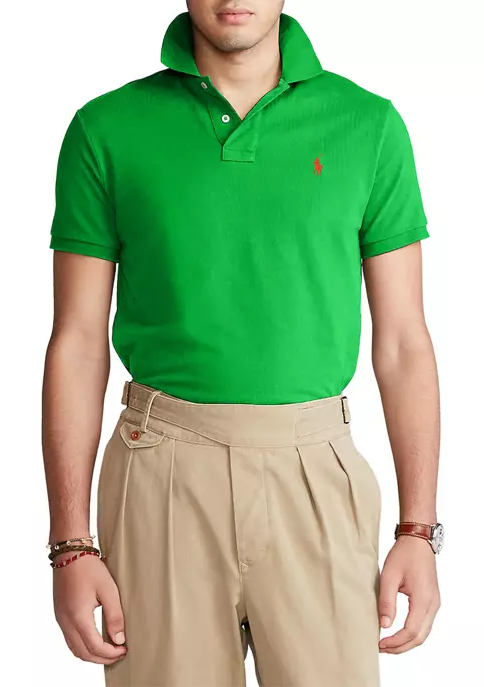 Polo Ralph Lauren Men's Classic-Fit Mesh Polo Shirt  Color Golf Green Size XL