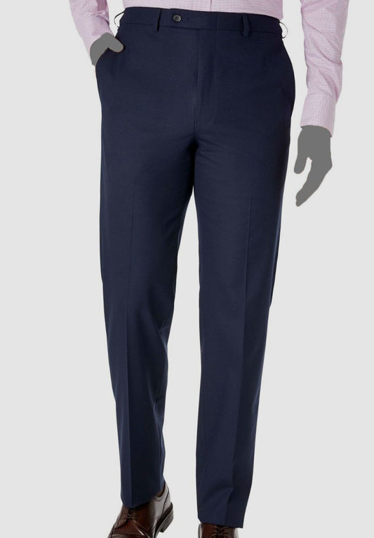 Lauren Ralph Lauren Men's Classic-Fit Solid Flat-Front Dress Pant  Color Navy Solid W30xL30