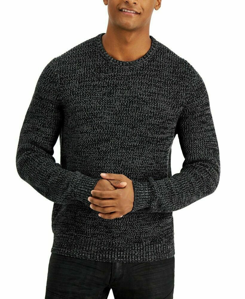 INC International Concepts Men's Page Sweater  Color Deep Black Size 2XL