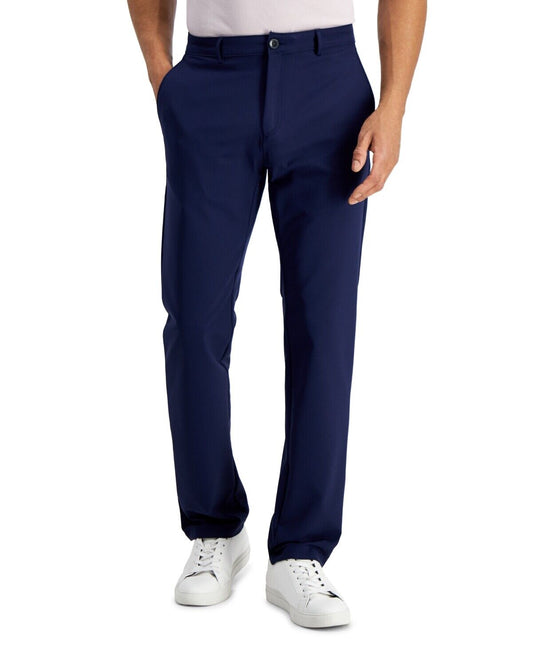 Alfani Men's Regular-Fit Solid Tech Pants  Color Navy Blue Size 34