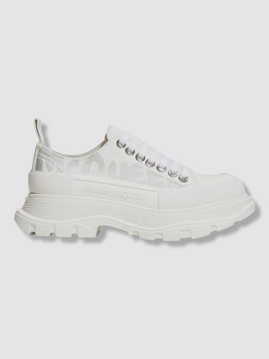 Alexander McQueen Tread Slick Lace-Up Sneakers  Color Optic White Size EU 40C/US 9