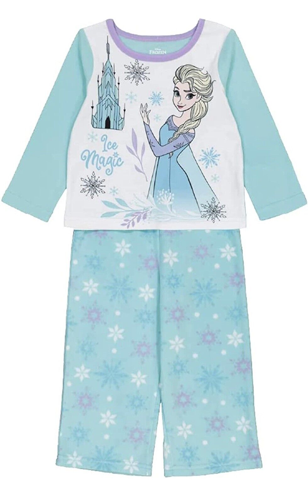 Disney Girls' Frozen Elsa Castle Pajama Set   Color Blue Size 3T