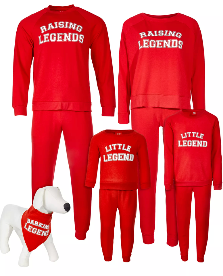 Family Pajamas Big Kids Little Legend 2-Piece PJ Set  Color Candy Red Size XL(14-16)