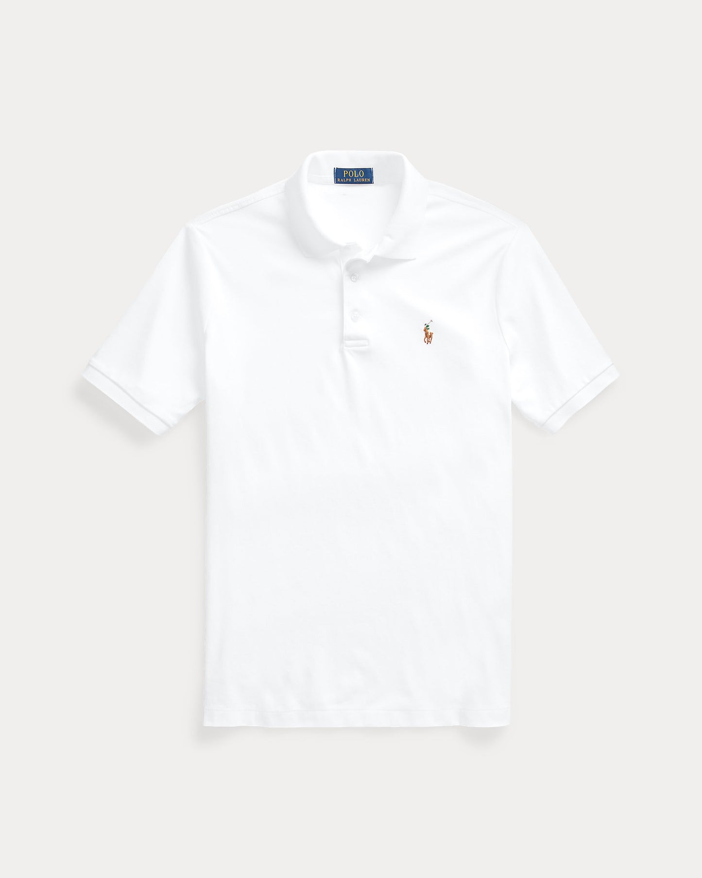 Polo Ralph Lauren Men's Classic-Fit Soft Cotton Polo Shirt  Color White Size 2XL