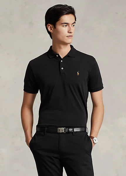 Polo Ralph Lauren Men's Classic Fit Performance Polo Shirt  Color Black Size L