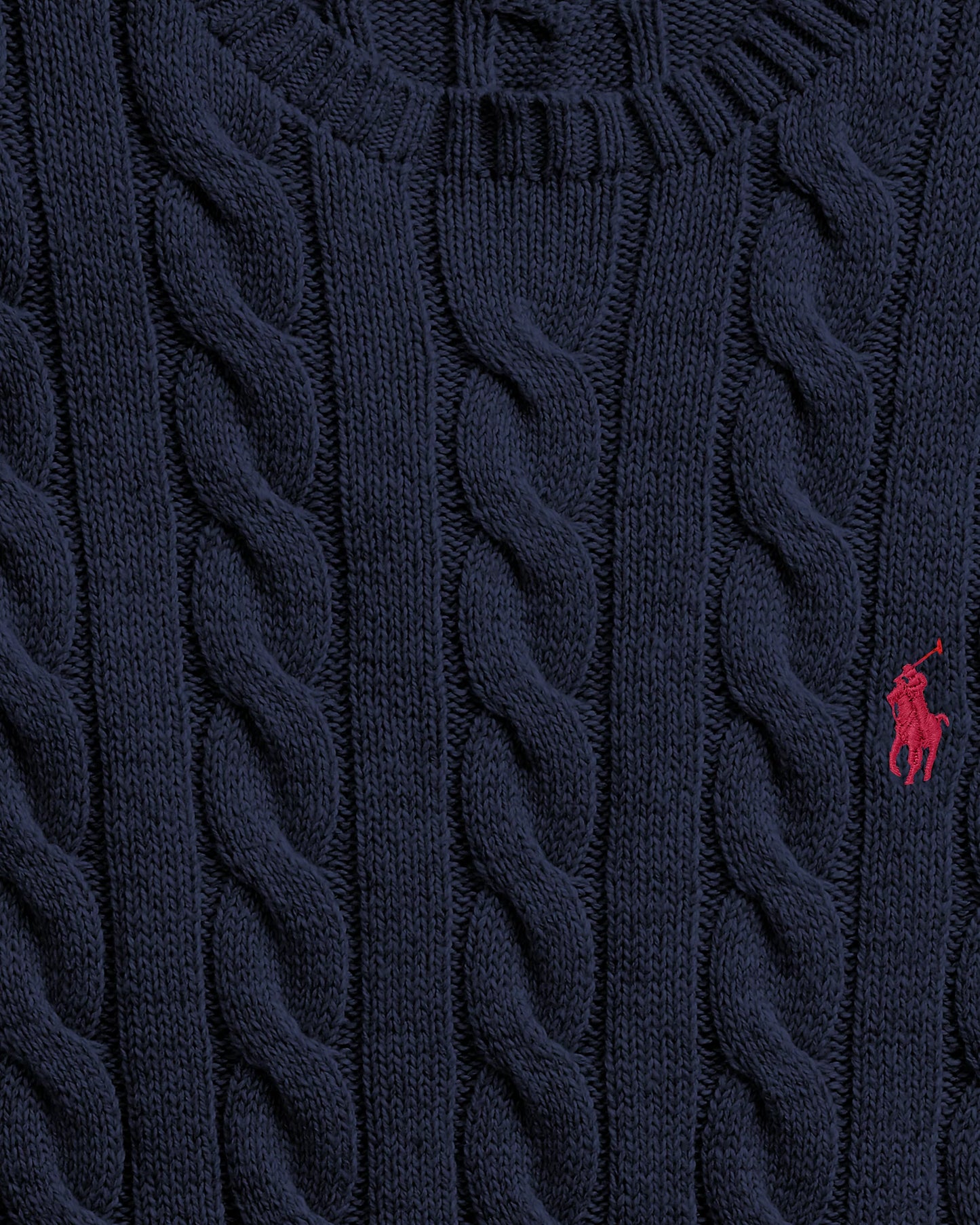 Polo Ralph Lauren Men's Cable-Knit Cotton Sweater  Color Hunter Navy Size 2XL