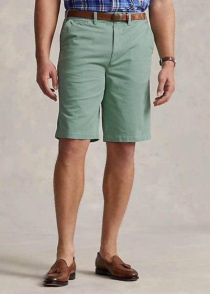 Polo Ralph Lauren Men's 10-Inch Relaxed Fit Twilight Chino Shorts  Color Faded Mint Size 28