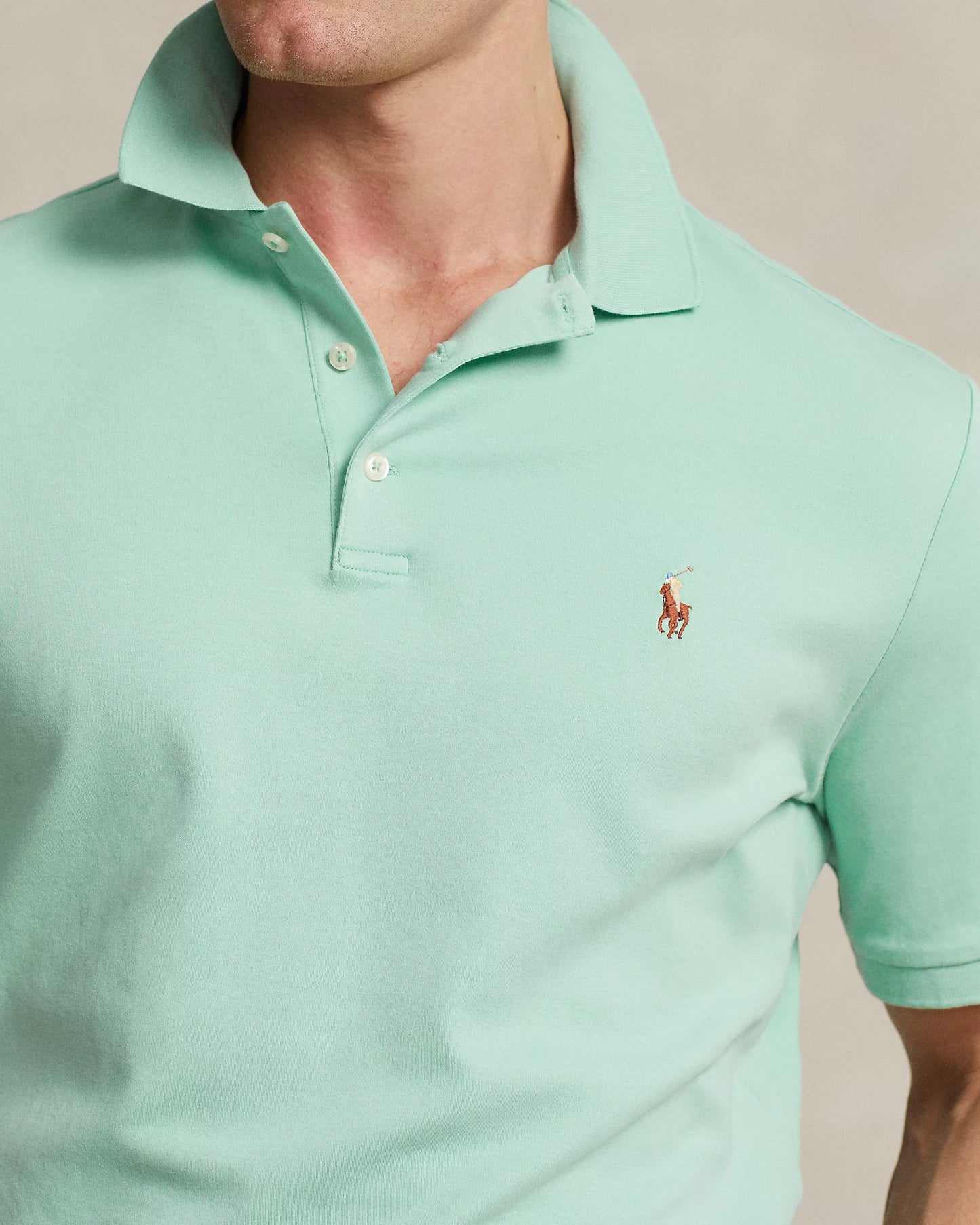 Polo Ralph Lauren Men's Classic-Fit Soft Cotton Polo Shirt  Color Essex Green Size S