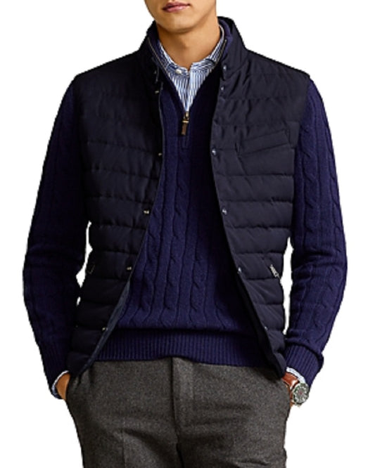 Polo Ralph Lauren Men's Reversible Down Vest  Color Collection Navy Size S