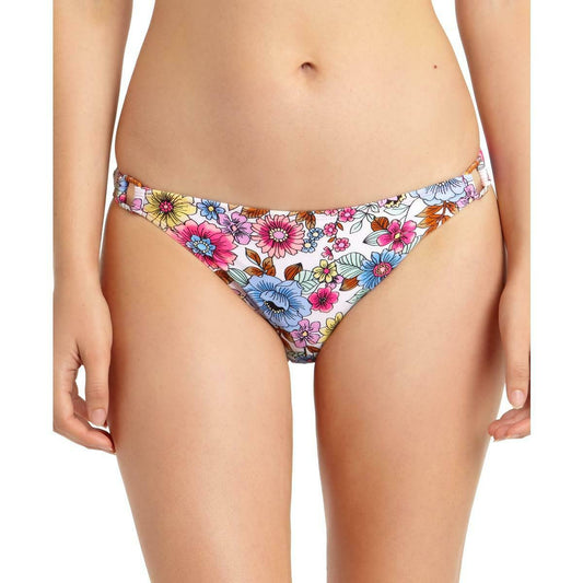 California Waves Womens Ring Detail Swim Bottom  Color Floral Print Style MY20275B