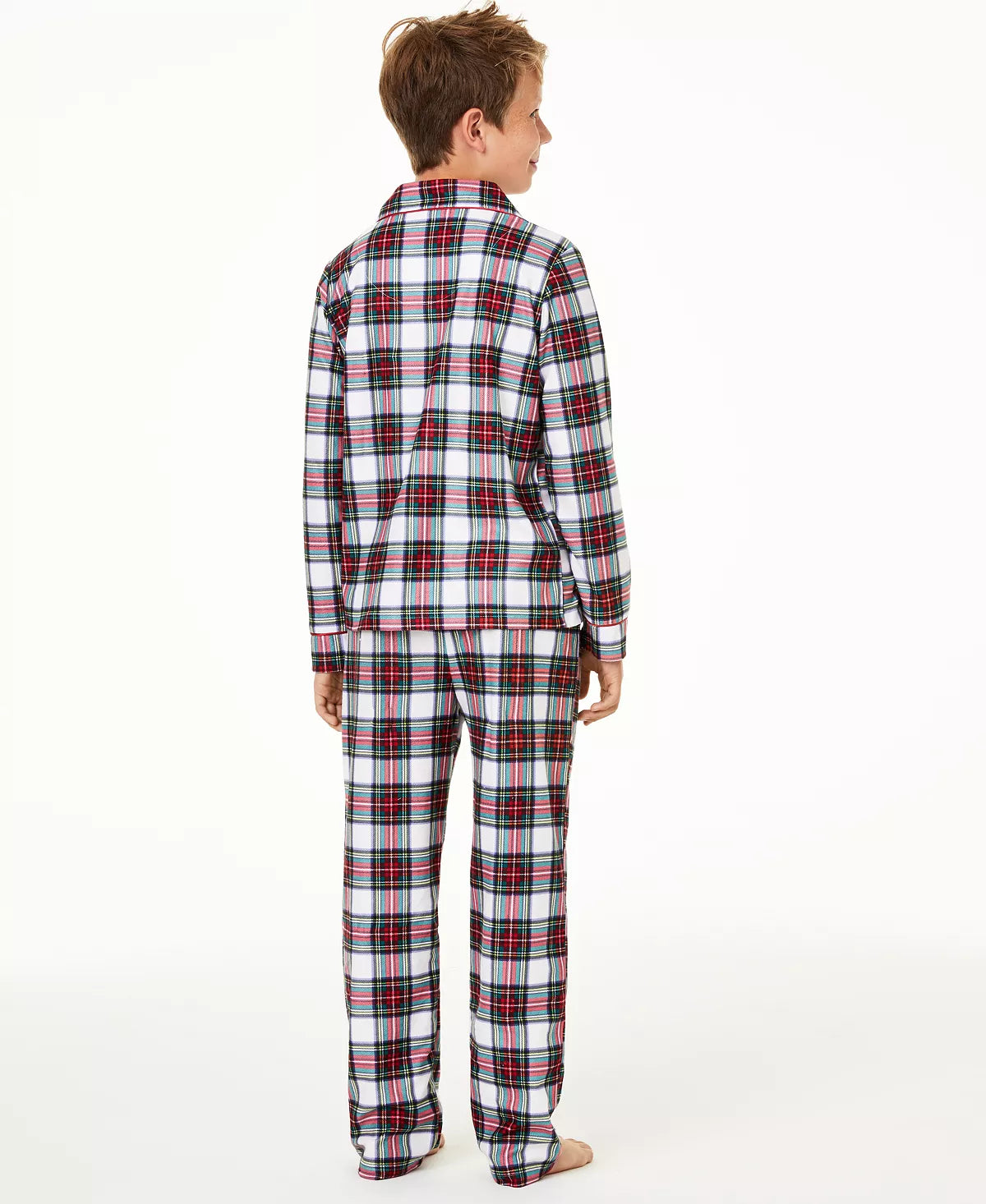 FAMILY PAJAMAS Matching Kids Stewart Plaid Pajama Set  Color STEWART PLAID Size 8