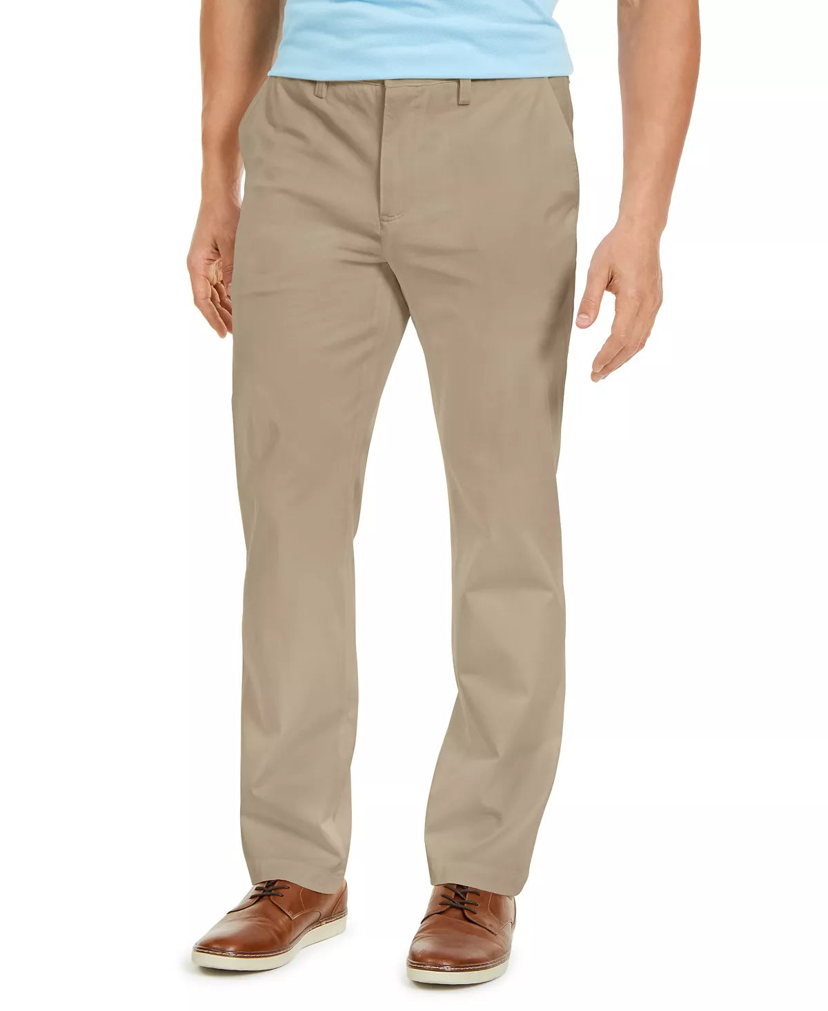 CLUB ROOM Men's Four-Way Stretch Pants  Color Light Khaki W33xL32