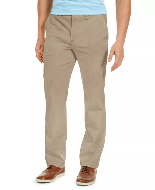 CLUB ROOM Men's Four-Way Stretch Pants  Color Light Khaki W33xL32