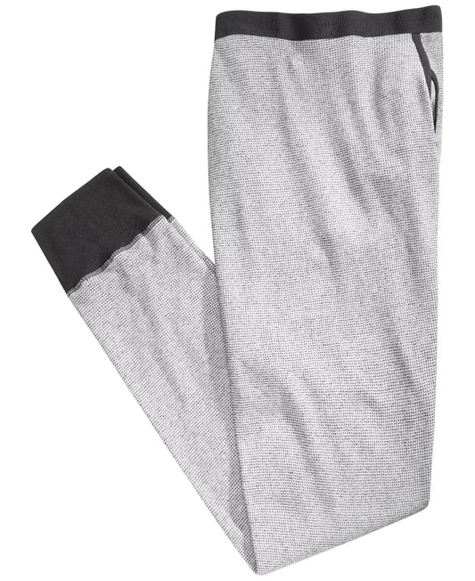 Alfani Men's Thermal Pants  Color Black/white Size XL