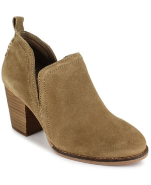 ZIGI SOHO Women's Sindy Western Booties Women's Shoes  Color Stone Suede Size 8M