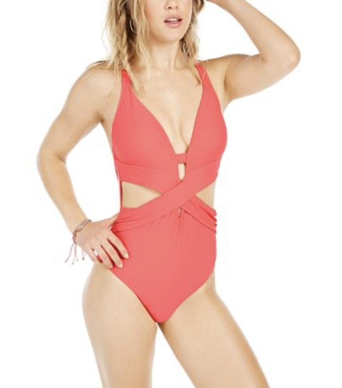 Bar III Wrap-Around One-Piece Swimsuit