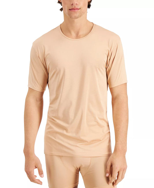 ALFANI Men's Air Mesh Undershirt  Color Beige Size M