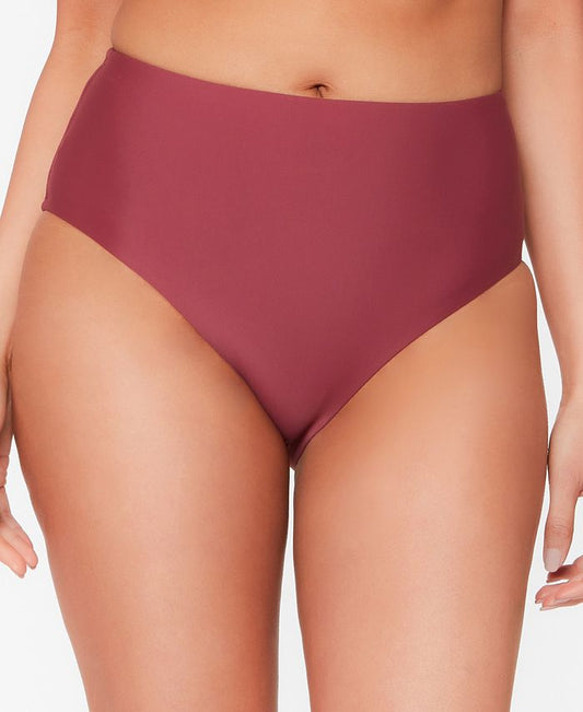 Bar III High-Rise Bikini Bottoms  Color Red Velvet Size S