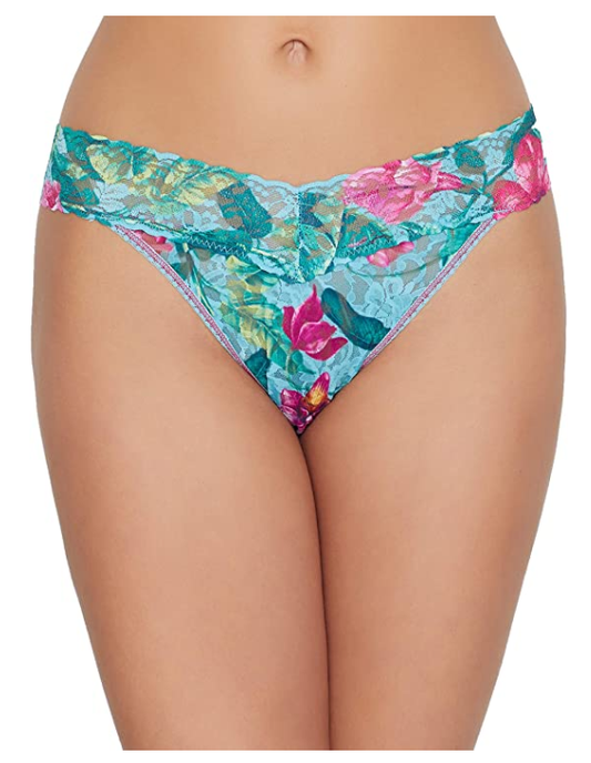 Hanky Panky Moonflower Original Rise Thong Multi One Size