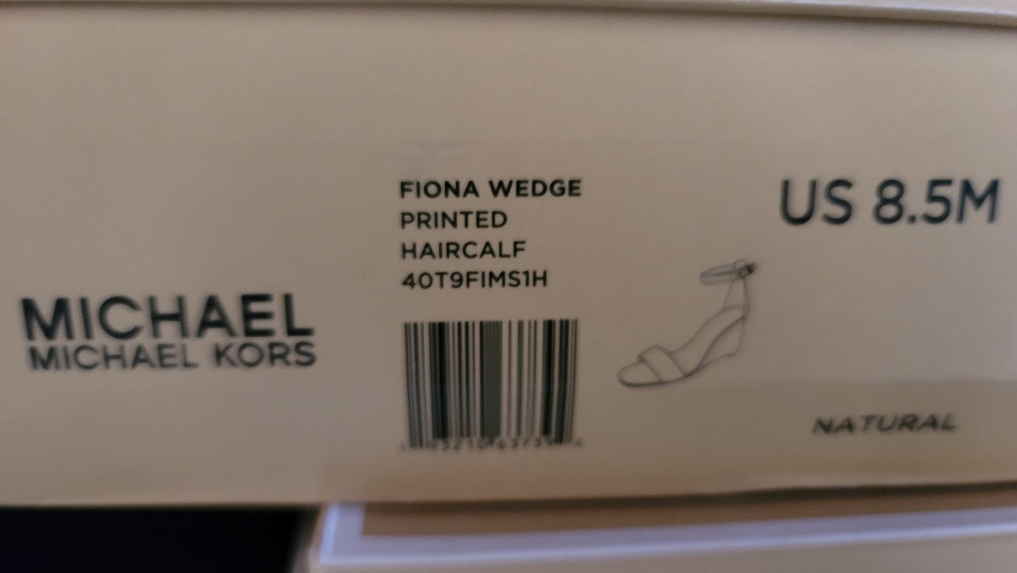 Michael Michael Kors Fiona Wedge   Size: 8.5 Color: Natural