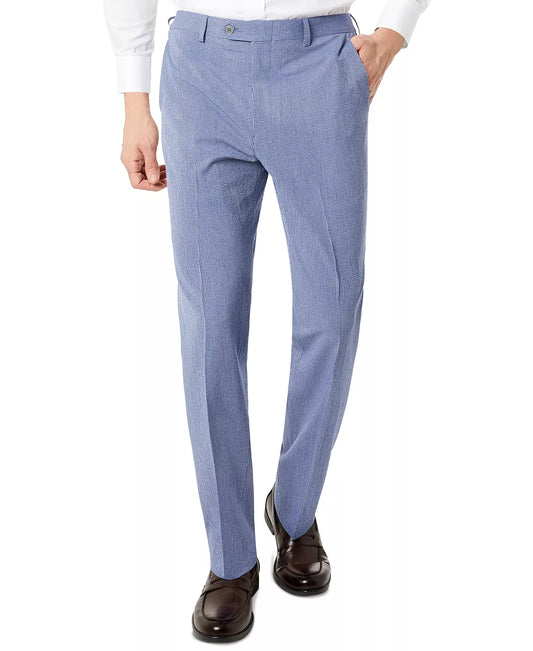 Lauren Ralph Lauren Mens Classic-Fit Plaid Pants  Color Grey/Blue W30xW30