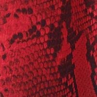 Calvin Klein Plus Snake-Embossed A-Line Dress  Color Rouge Multi Size 22W