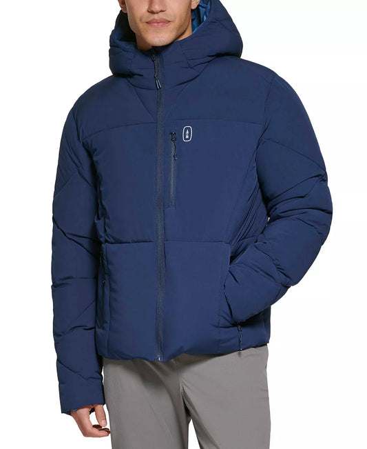 BASS OUTDOOR Men's Glacier Quilted Full-Zip Hiking Jacket  Color Blue Size S