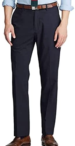 LAUREN RALPH LAUREN Men's Classic Fit, Flat Front Dress Pants   Color Black 36W X 32L