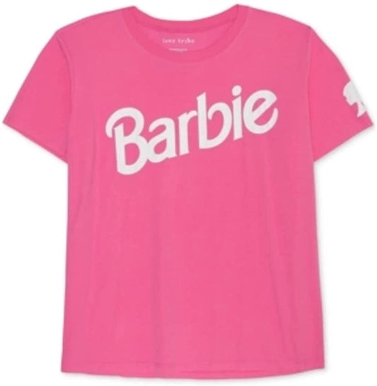 Love Tribe Juniors’ Trendy Plus Size Crewneck Barb  Color Pink Size 3X
