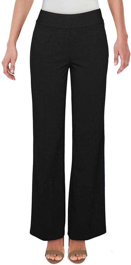 INC International Concepts Women’s Black Solid Straight Leg Pants   Style 100048383 Size 4