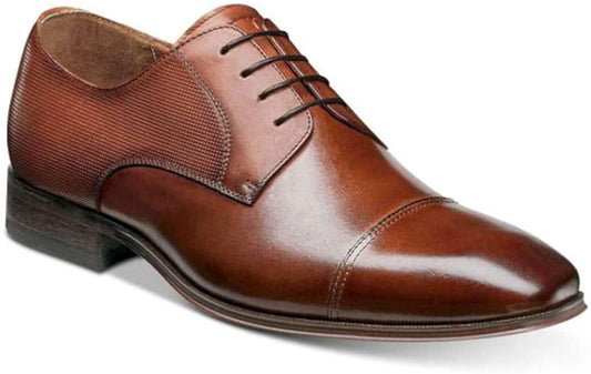 Florsheim Mens Calipa Leather Lace Up Dress Oxfords  Color Scotch Size 10D