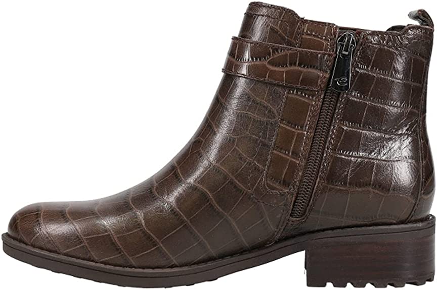 Easy Spirit Women's Rae Ankle Boot  Color Brown-croc Size 8M