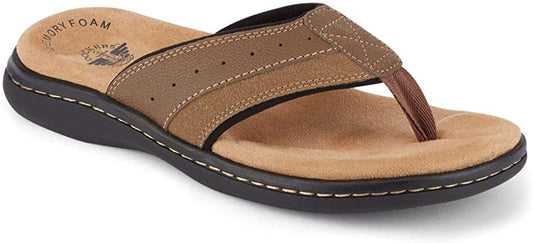 Dockers Men's Laguna Flip Flop  Color Dark Tan Size 7M