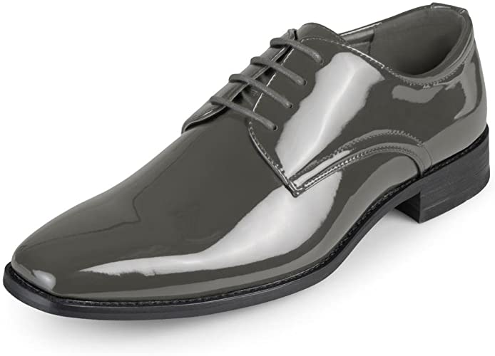 Vance Co. Men's Cole Plain Toe Oxford  Color Gray Size 10M