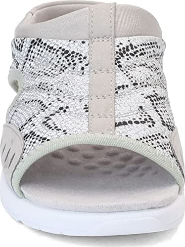 Easy Spirit Womens Traciee Slide Sandal  Color Silver Snake Print Size 8M