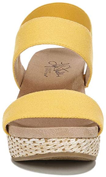 LifeStride Women's Delta Quarter Ankle Strap Sandals  Color Marigold Size 7.5W
