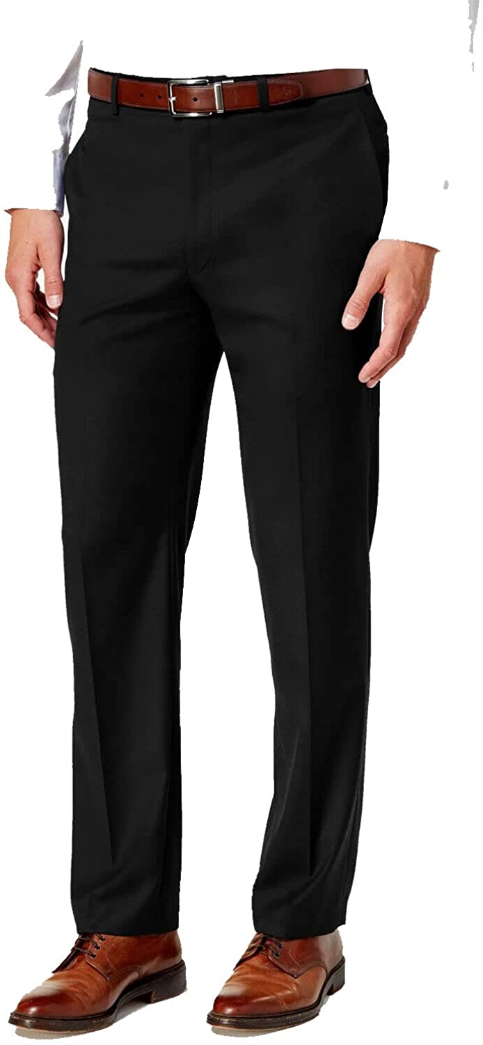 LAUREN RALPH LAUREN Men's Classic Fit, Flat Front Dress Pants   Color Black 36W X 32L