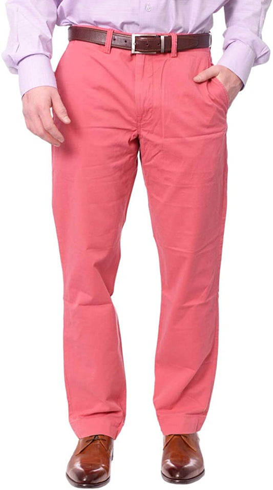 Polo Ralph Lauren Mens Stretch Chino Pants  Color Nantucket Red W38xL30