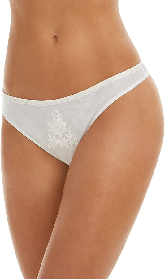 INC International Concepts Women's Embroidered Thong  Color White Size XL