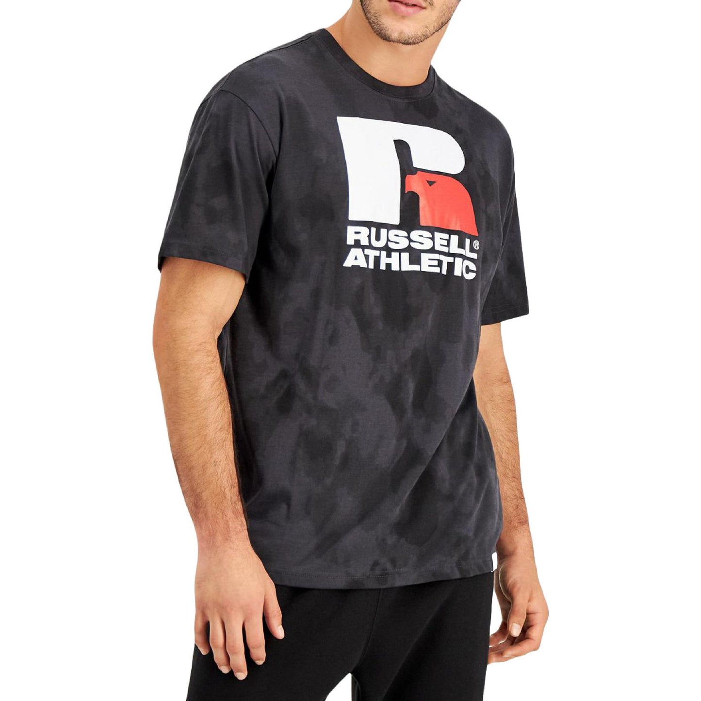 Russell Athletic Men's Victory Tie-Dyed T-Shirt  Color Black Size L