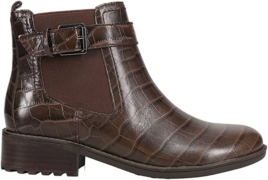 Easy Spirit Women's Rae Ankle Boot  Color Brown-croc Size 8M