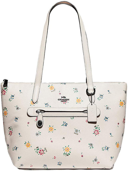 Coach Leather Taylor Tote Purse with Wildflower Print - #1037