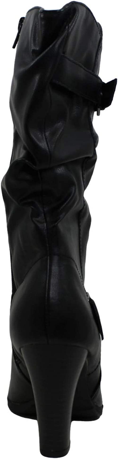 Style & Co. Women's Sachi Faux Leather Mid-Calf Boots  Color Black Size 9.5M