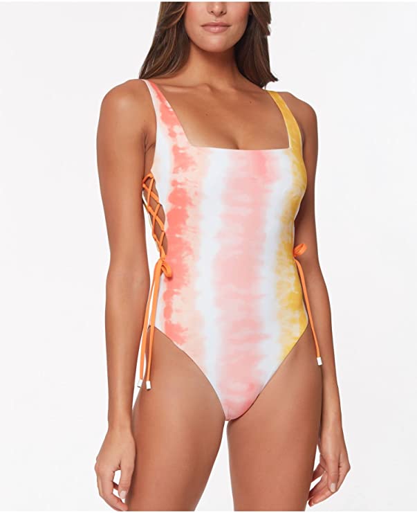 Sanctuary Tie Dye Stretch One Piece Swimsuit  Multicolor Size L