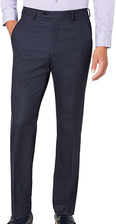 Alfani Men's Slim-Fit Flat-Front Stretch Dress Pants  Size 34W x 34L