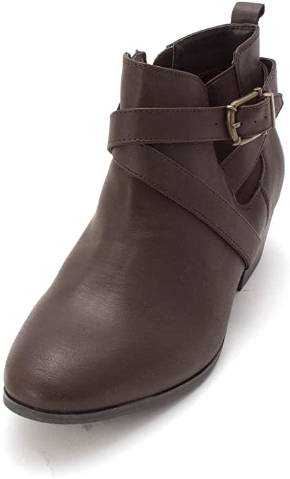 Style & Co. Womens Harperr Faux Leather Almond Toe Booties  Size: 6M