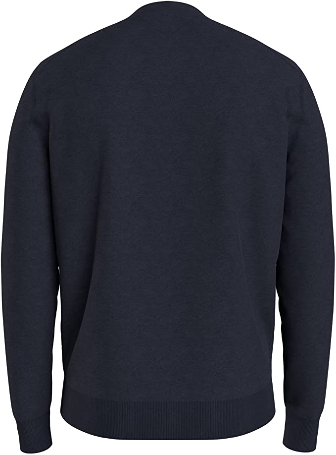 Tommy Hilfiger Men's Solid Crewneck Sweater  Color Sky Captain Size S