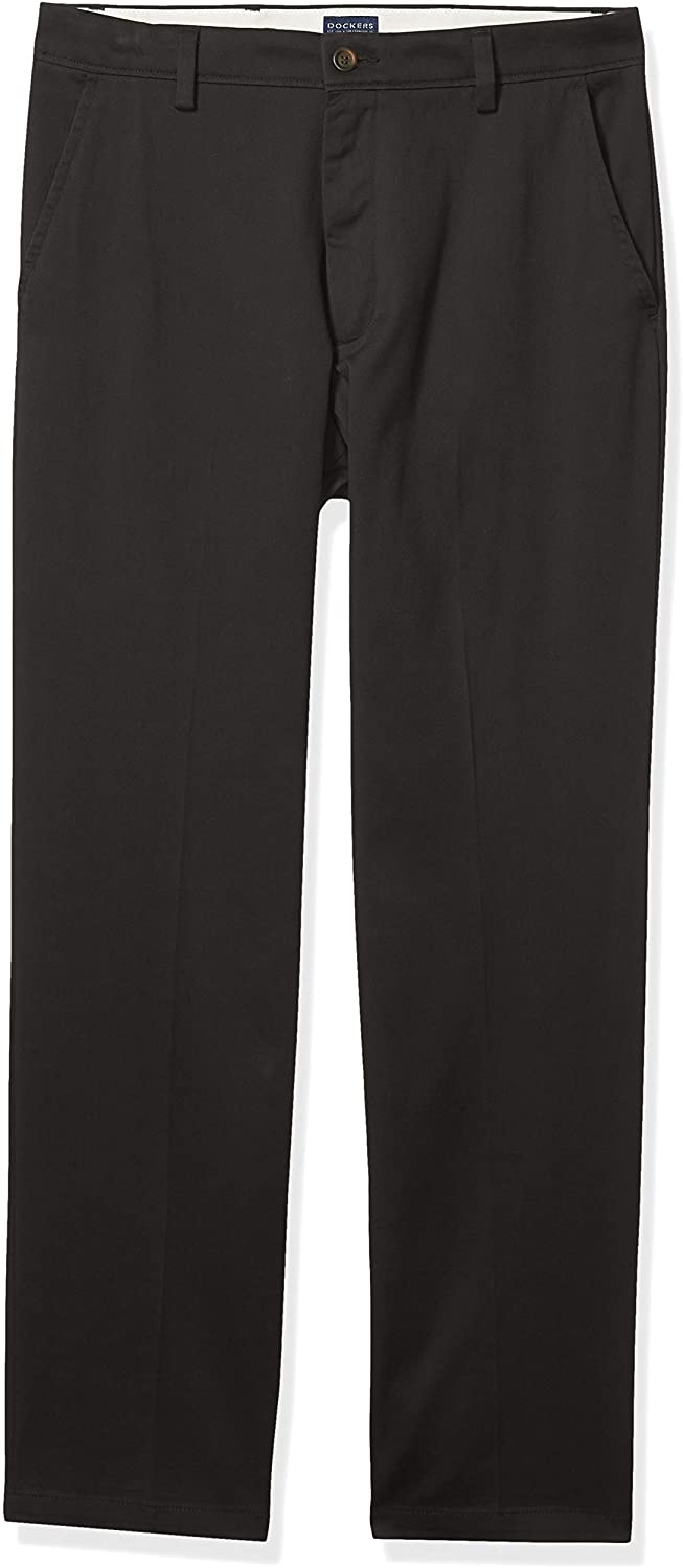 Dockers Men's Classic Fit Easy Khaki Pants   Color Black 36Wx29L